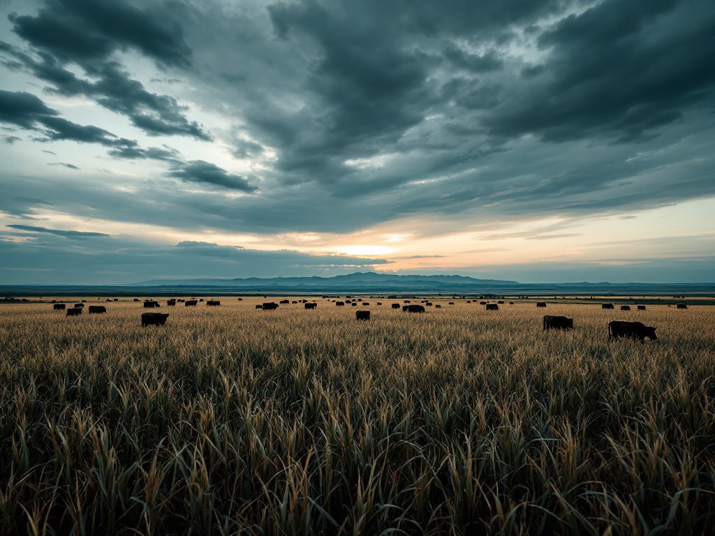 Campo y hacienda en la llanura de San Luis